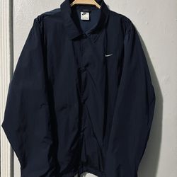 Nike Blue Coach Jacket Size L