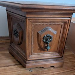 Wooden Hexagonal Corner Cabinet
