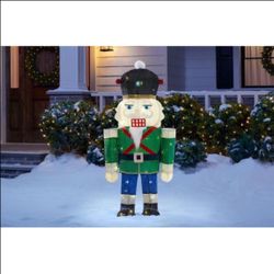 Christmas LED 3FT Tinsel Nutcracker