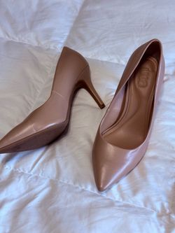 INC Pointed-Toe Pumps in Nude