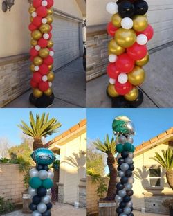 Superbowl Balloon Columns