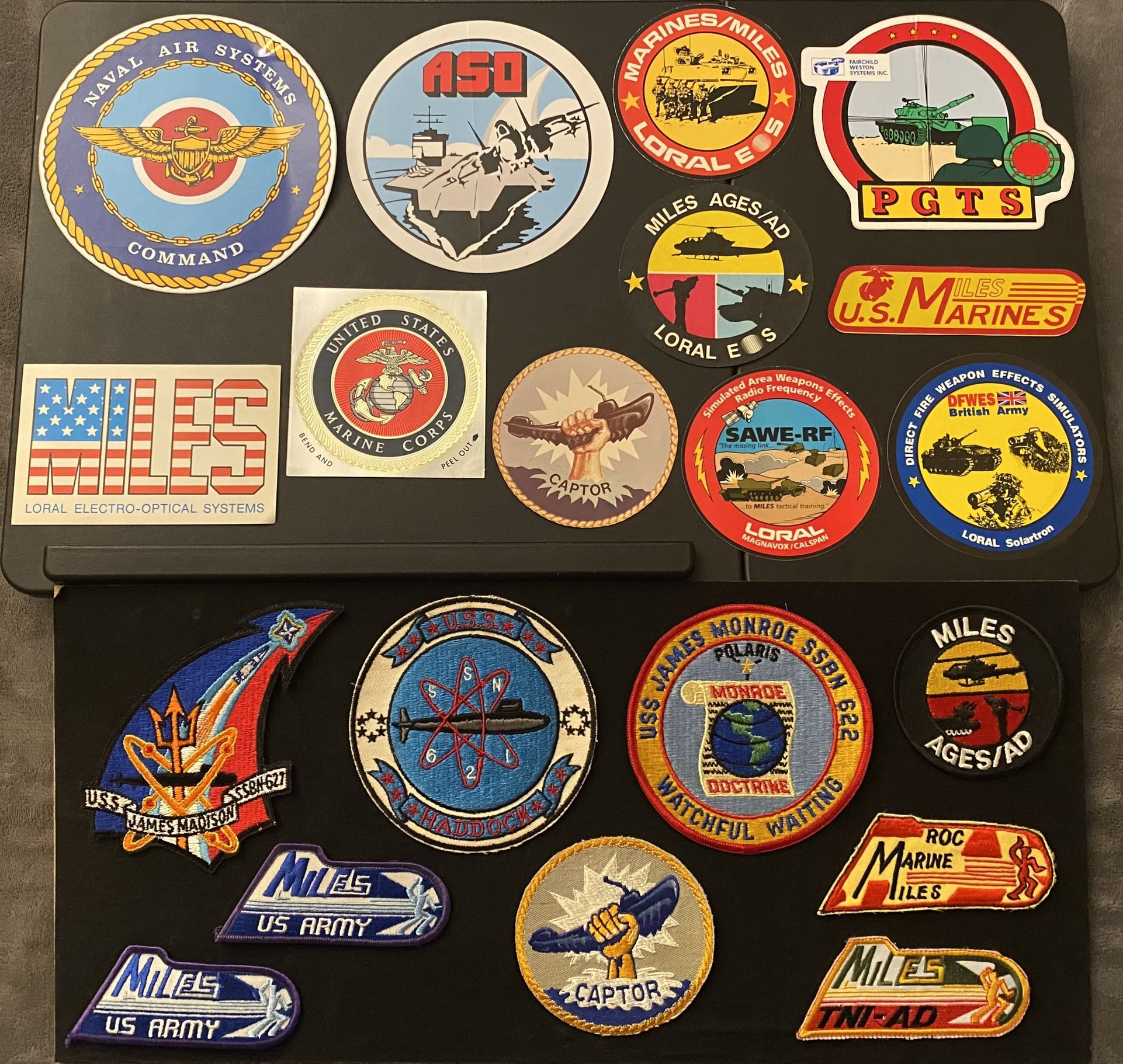 Vintage U.S. Military Stickers & Patches Lot (38 pcs)