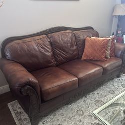 Genuine Leather Living Room Set 