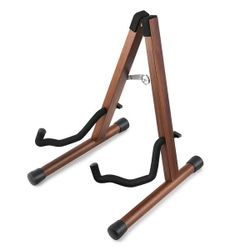 Donner DS-3 Folding Wooden Guitar Stand, A-Shaped, Easy Installation, Enough Stability, Acoustic Guitar, Bass, Banjo Compatible