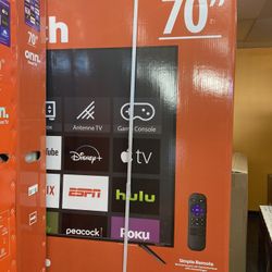 70”Onn Roku Smart Tv