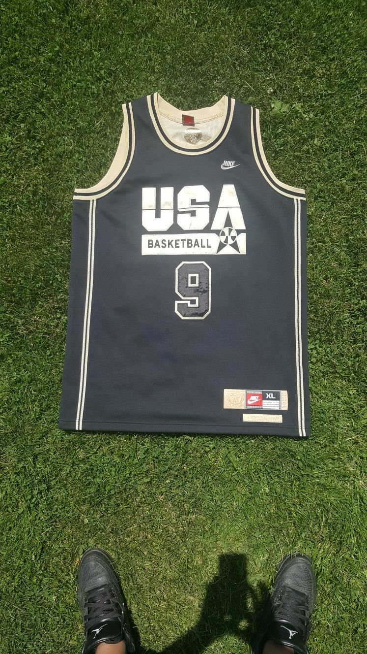 XL Black n Gold Michael Jordan Olympic Jersey