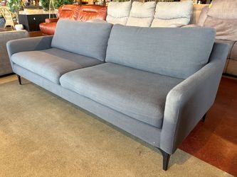 SOFA COMPANY Steel Gray Modern 2-Cushion Sofa