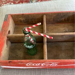 Coca Cola Wooden Antique Delivery Carton