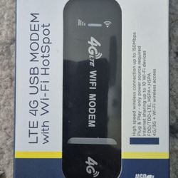 4G LTE USB Wi-Fi Hotspot Modem – Open Box – Works w/ SIM – GSM Unlocked