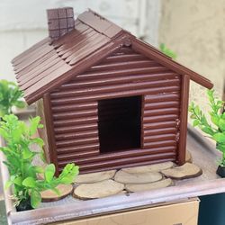Custom Log Bird House