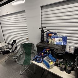 Camping & Outdoor Gear Lot: Chairs, Coolers, Grill, Tents, Survival Kit & More