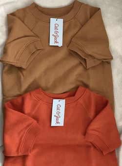 Unisex Toddler Cat & Jack Short Sleeve Sweatshirt Size XS