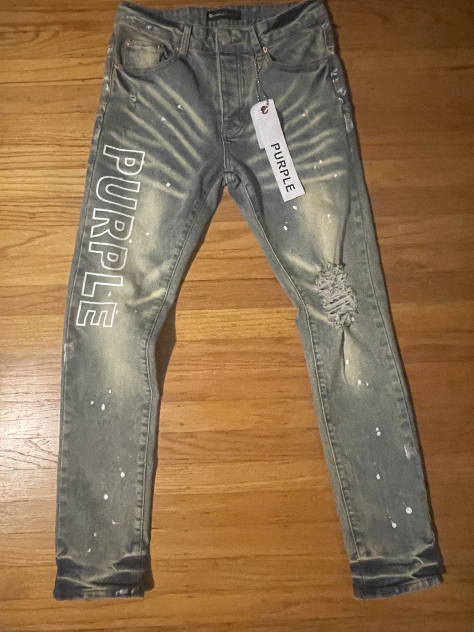 Purple jeans