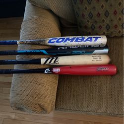 4 BBCOR baseball bats 