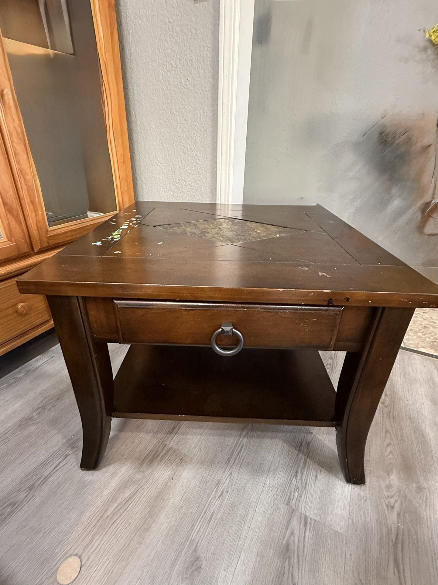 Real wood coffee table