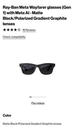Ray-Ban Meta Wayfarer glasses - brand new