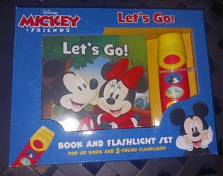 Disney Mickey & Friends Let's Go Book and Flashlight Set