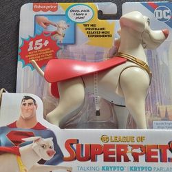 2 New Talking Dog Krypto Action Figures (DC)