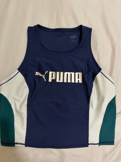 Puma Women's Colorblock Crop Tank Top