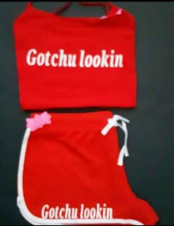 Gotchu Looking In Red Size 2x