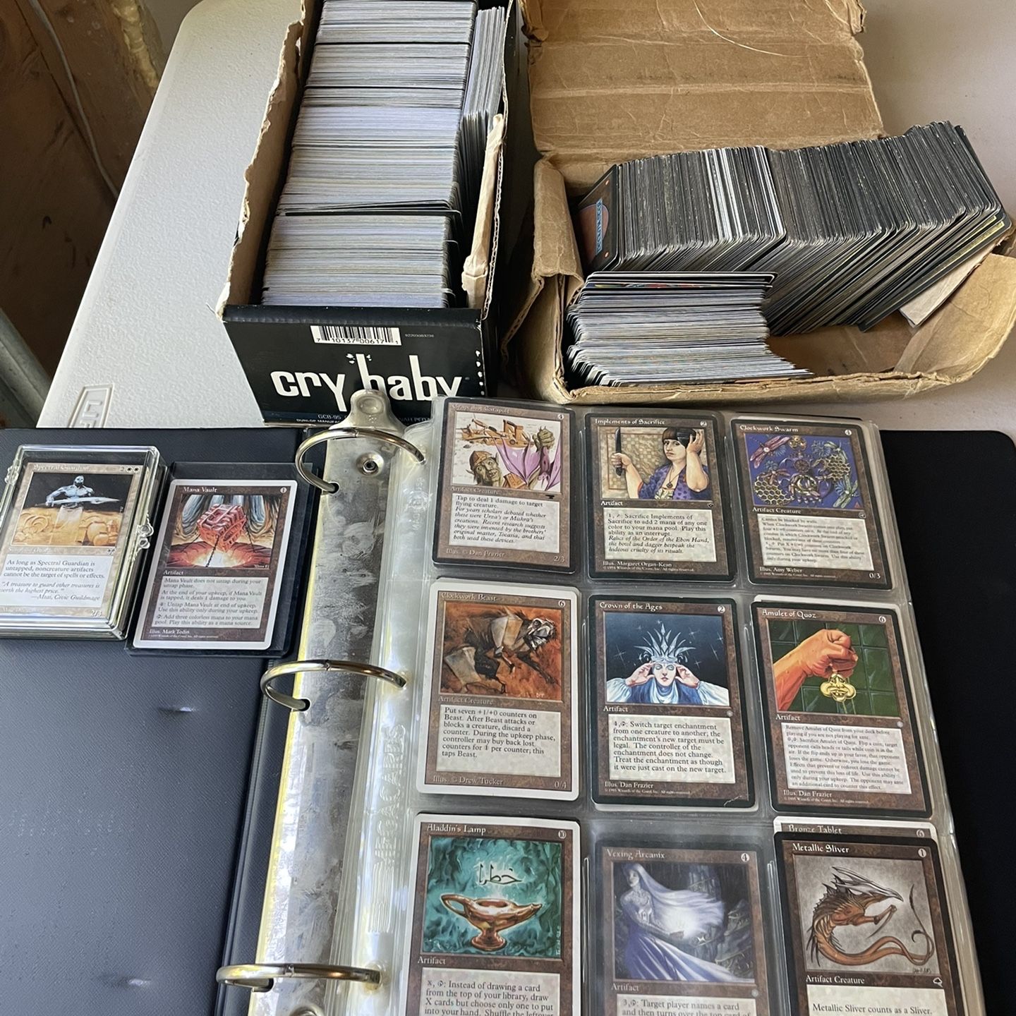 mtg card collection for sale 500ct Vintage Magic the Gathering Lot Look at the top six cards of your library Vintage Collection Of Magic the
