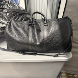 Black Pebble Leather LV set 