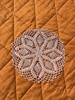 Vintage Dusty Pink Doily