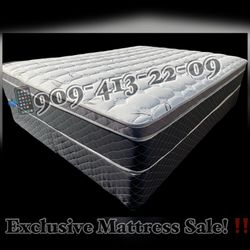 Cal king Bamboo Orthopedic Pillow Top Mattress And Boxspring!