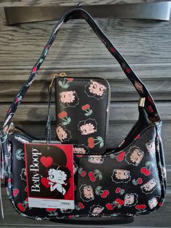 Betty boop purse and wallet set