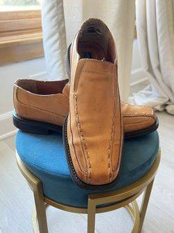 Structure Made in Italy Men’s Tan Leather Loafers – Size 8