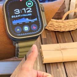 APPLE WATCH ULTRA 2 | Natural With Olive Alpine Loop Band