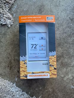 Schluter Ditra-Heat Programmable Touchscreen Thermostat, Bright White