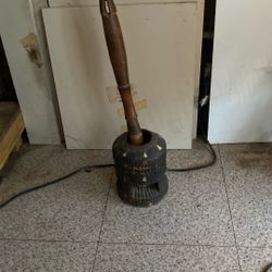 AFRICAN MORTAR WITH ORIGINAL PESTLE