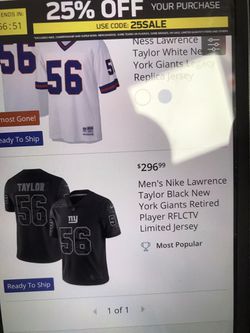 lawrence taylor jersey authentic