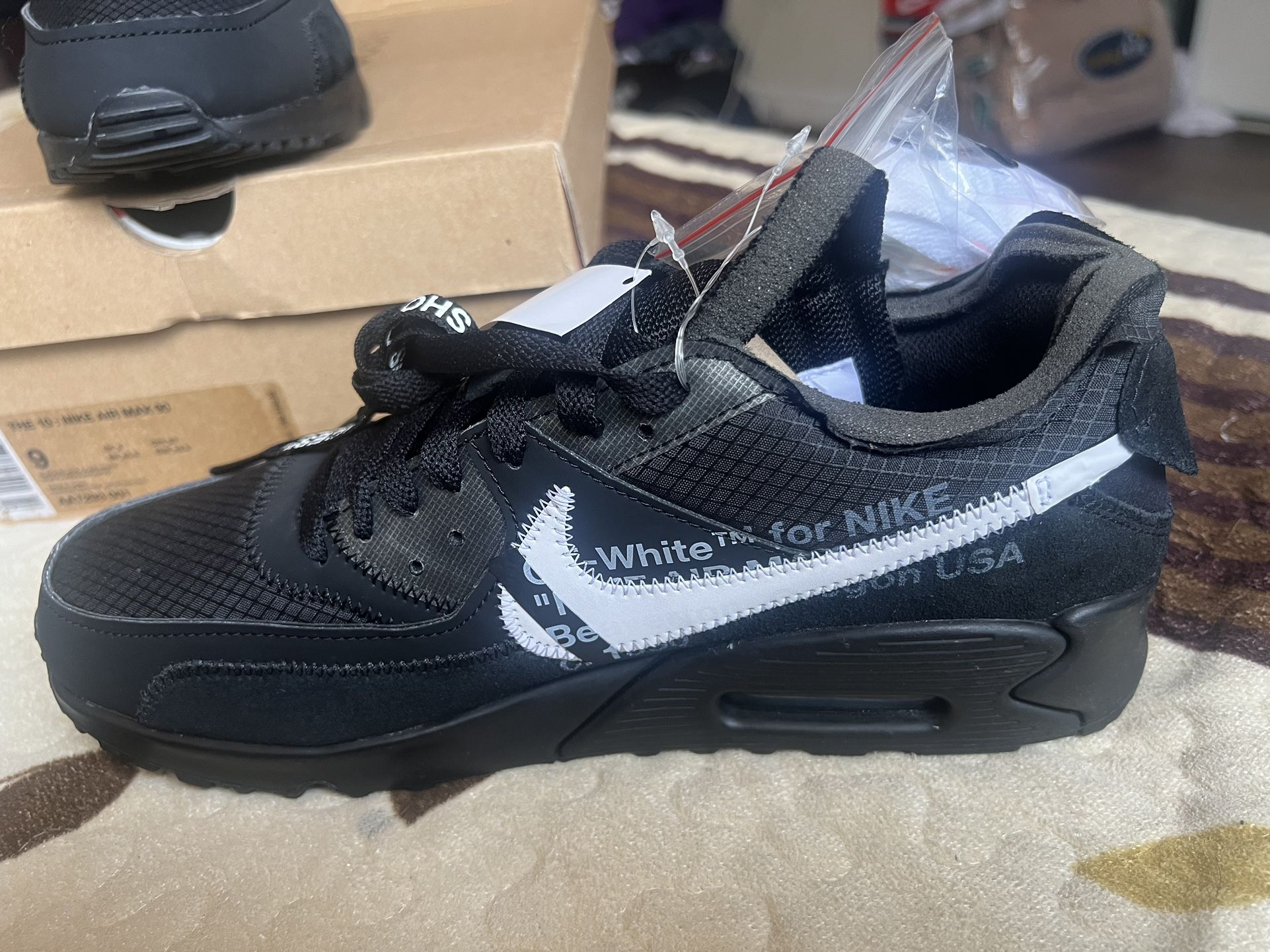 Nike Air Max 90 Off white Black for Sale in Los Angeles CA OfferUp