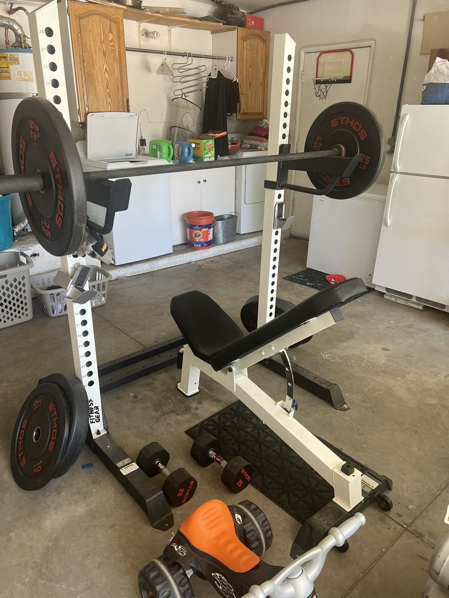 Weight Bench With Ethos Weights for Sale in Lancaster CA OfferUp