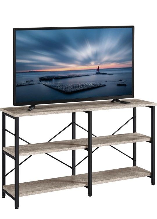 TV Stand for TV up to 65 Inch, 55 Inch Media Console Table with 3-Tier Storage Shelves for 613585