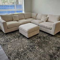 Sectional Corduroy 4 PCS $649 FREE DELIVERY & SET UP