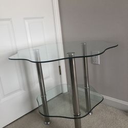 Brand New Two Layers Of Thick Glasses Table 