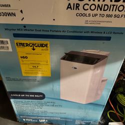Whynter Nex 10,000 (DOE) BTU Inverter Portable Air Conditioner Cools 500 sq. ft. with Dehumidifier, and Wifi Enabled in White