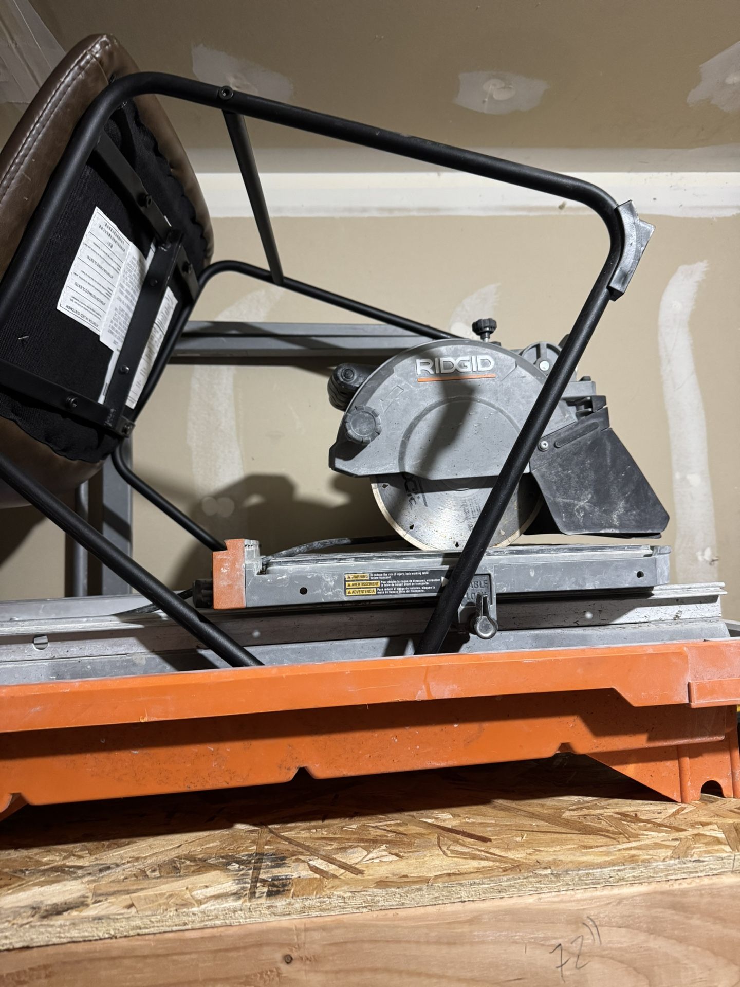 Rigid Tile Saw With Stand 