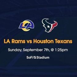Rams vs Texans 9/7/25