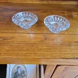 Glass Candle Holders (2)