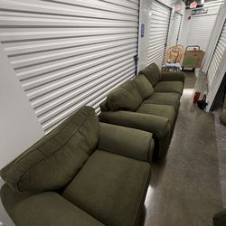 Olive Green Sofa Set - MUST GO TODAY