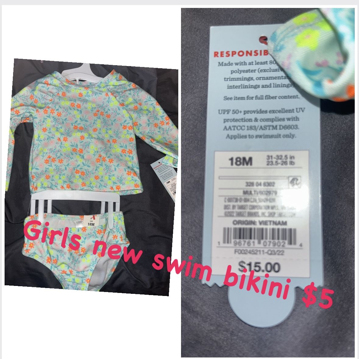 18 Months Girls Bikini