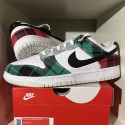 Nike Dunk Low Tartan Plaid  Sz 12
