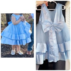 Light Blue Flower Girl Dress Size 3 