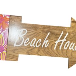 Beach house sign