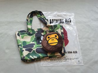 Bundle 2 A bathing ape bape baby milo tote shoulder bag