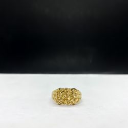 14k solid Gold Nugget Ring